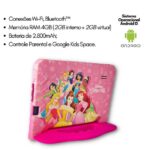 Imagem de Tablet Android 13 64gb Princesas 4gb De Ram 7 Polegadas Expansível 128gb Multilaser