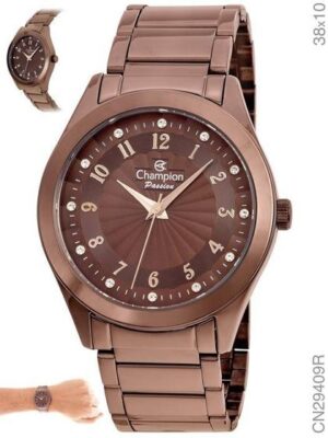 Imagem de Relogio champion feminino chocolate cn29409r