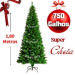 Imagem de Arvore De Natal Grande 1,80 Metros 750 Galhos Natal Decoração