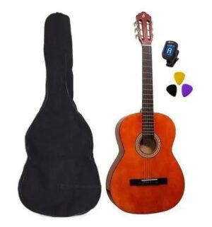 Imagem de Kit Violão Acústico Giannini Start S-14 Natural + Capa Simples + Afinador + 3 Palhetas --Linha estudante / Iniciante