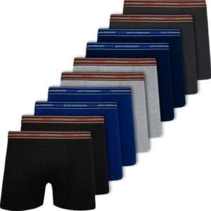 Imagem de Kit 10 Cuecas Lupo Original Boxer Em Algodão Box Masculina Cotton Adulto Atacado Confortável 523