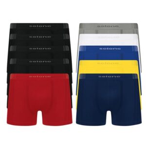 Imagem de Cueca Selene Boxer Microfibra Kit 10 Peças Sem Costura Tam. G