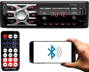 Imagem de Auto Radio Automotivo Bluetooth Mp3 Player Com Usb Sd SOM Carro First Option