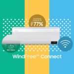 Imagem de Ar-condicionado Split Inverter Samsung WindFree Connect Sem Vento 12.000 BTUs Frio AR12CVFAMWKNAZ 220V