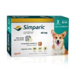 Imagem de Antipulgas Simparic 40mg Cães 10 á 20 Kg com 3 Comprimidos