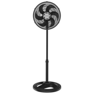 Imagem de Ventilador De Coluna Preto 30cm Turbo Com 6 PÁS Oscilante Ventisol