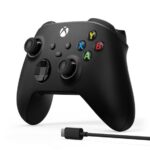 Imagem de Controle Sem Fio Xbox Series e PC Carbon Black com Cabo USB-C - 1V8-00013