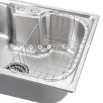 Imagem de Cuba para cozinha gourmet pia aço inox acessórios tábua de corte Nawa Torneira gourmet Munim pingoo