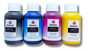 Imagem de Tinta Sublimática Gênesis Sublidesk - 4 Unidades De 100ml + Perfil De Cores Gênesis