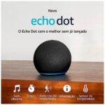 Imagem de Novo Echo Dot 5ª geração  O Echo Dot com o melhor som já lançado  Som vibrante e potente em um dispositivo compacto  Cor Preta