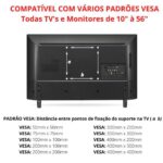 Imagem de Suporte Articulado Para Tv Led 32 40 42 43 49 50 Polegadas