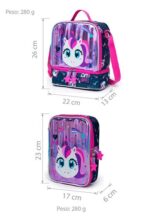 Imagem de Kit Escolar Spector Mochila BOLSA de Rodinhas Estojo Lancheira Infantil