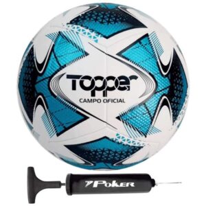 Imagem de Bola Futebol de Campo Topper Slick 22 Oficial + Bomba de Ar