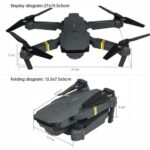 Imagem de Drone eachine e58 com câmera hd 2.4ghz - black