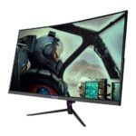 Imagem de Monitor Gamer Mancer Valak Z180H, 24 Pol. VA, Curvo, FHD, 1ms, 180Hz, FreeSync e G-Sync, HDMI/DP, MCR-VKZ180H-BL01