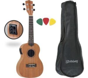 Imagem de Kit Ukulele Concert Strinberg Uk06ce ** Elétrico C/ Afinador