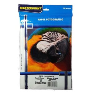 Imagem de Papel Fotográfico Masterprint 180 G Glossy A4 250 Folhas