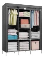 Imagem de Guarda Roupa Dobrável Organizador De Roupa Cinza 88130b