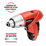 Imagem de Parafusadeira Mondial Fpf05 Bivolt 4,8v Elétrica 200 Rpm