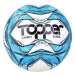 Imagem de Bola Campo Topper Slick Azul + Bomba De Ar