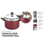 Imagem de Panela de Pressão Tramontina Vancouver 4,5 Litros Alumínio - Vermelho