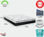 Imagem de Cama Box Baú Casal + Colchão D33 One Face - 61x138x188cm - Couro Branco