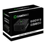 Imagem de Fonte Gamemax, 600W, 80 Plus White, PFC Ativo, Bivolt, Preto - GS600