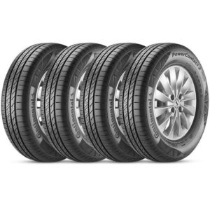 Imagem de Kit 4 Pneu Continental Aro 15 195/65r15 91H TL PowerContact 2