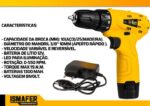 Imagem de Parafusadeira Furadeira Sem Fio Bateria 12v Bivolt