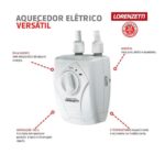 Imagem de Aquecedor Elétrico Versátil 220V/5500W Branco Lorenzetti