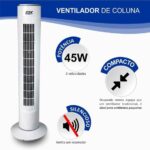 Imagem de Ventilador De Coluna Circulador De Ar Branco Potente  Fix