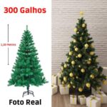 Imagem de Árvore De Natal Pinheiro 1,50 Metros 300 Galhos Natal Decorativo Verde Tradicional