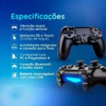 Imagem de Controle Play 4 Sem Fio Wireless Ps4 Led