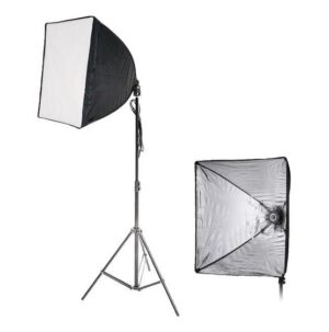 Imagem de Kit Estúdio Iluminação Luz Contínua - (Softbox 50x50 + Tripé) 2 Peças greika