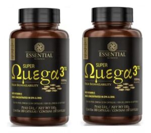 Imagem de Super Ômega 3 1000mg Essential Nutrition 180 cps (2 potes de 90 Caps Cada)  Oferta