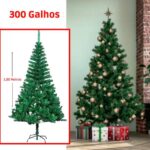 Imagem de Árvore De Natal Pinheiro 1,50 Metros 300 Galhos Natal Decorativo Verde Tradicional