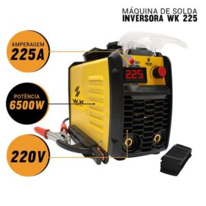 Imagem de Máquina de solda inversora portátil 225a 220v - wk