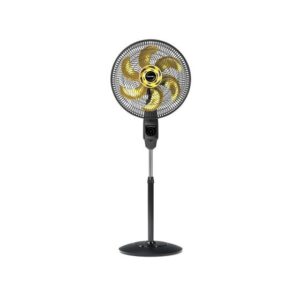 Imagem de Ventilador de Coluna Mallory Chronos Com Controle remoto e painel touch Preto E Dourado 40cm - 127V