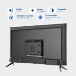 Imagem de TV LED 32" HQ HD com Conversor Digital Externo 2 HDMI 2 USB e Design Slim