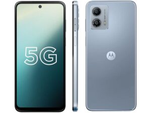 Imagem de Smartphone Motorola Moto G53 128GB Prata 5G Snapdragon 480+ Octa-Core 4GB RAM 6,5" Câm. Dupla + Selfie 8MP Dual Chip