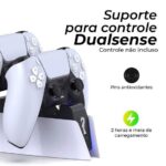 Imagem de Base Suporte Carregador Duplo de Controle Dual Sense Compatível com PS5 Playstation 5