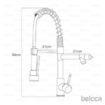 Imagem de Torneira Gourmet 50cm com Misturador Monocomando Cromada de BancadaBelccaTGM50C-BZ