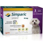 Imagem de simparic antipulgas para Cães de 2,6 a 5Kg - 10mg - 3 comprimidos - Zoetis