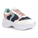 Imagem de Tênis Feminino Sneaker Branco/ Colorido Academia Plataforma Blogueiras Super Confortavel