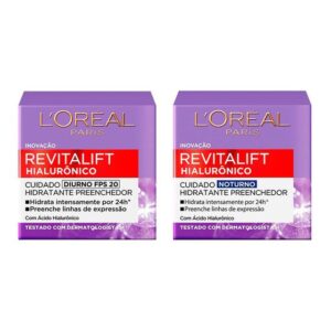 Imagem de L'Oréal Paris Revitalift Hialurônico Kit Anti-idade - Diurno + Noturno