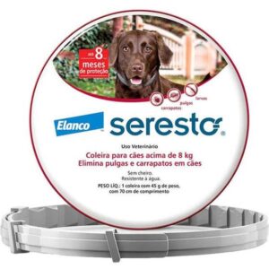 Imagem de Seresto Coleira Antipulgas e Carrapatos Acima 8 Kg - Elanco