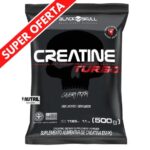 Imagem de Creatina Turbo Black Skull 500g  - Creatine Monohidratada Turbo Caveira Preta - Refil