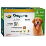 Imagem de Simparic Antipulgas e Carrapatos Cães 20 A 40kg c/3 Comprimidos 80mg