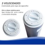 Imagem de Ventilador De Coluna Circulador De Ar Branco Potente  Fix