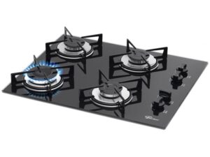 Imagem de Cooktop 4 Bocas Fischer Preto a Gás GLP